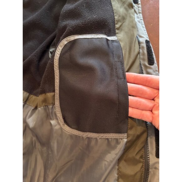 Protection System Boys Winter Jacket Size 14/16 Olive Green Black Hooded Puffer - Picture 14 of 15